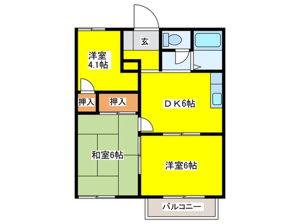 ルネパーク岸和田の物件間取画像